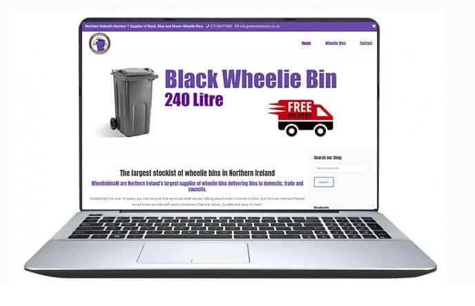 Cheap ecommerce websites - Wheelie Bins NI